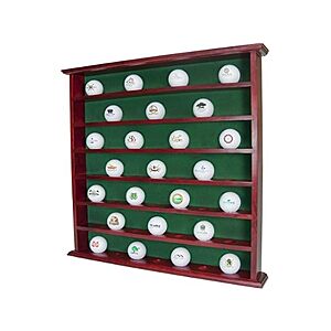 $19.99 | Clubhouse Collection Mahogany Golf Ball Display Cabinet at Woot!
