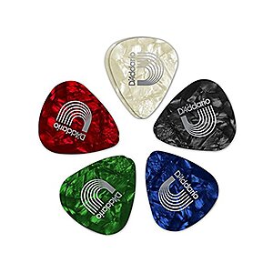 $2.54 | 10-Pack D'Addario Assorted Pearl Guitar Picks at Woot!