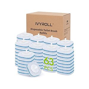 $14.99 | 63 Count Disposable Toilet Brush Heads at Woot!