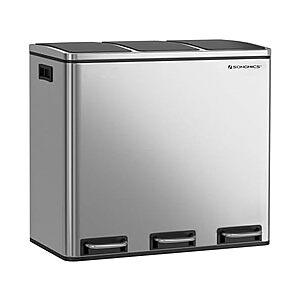 $49.13 | SONGMICS Trash Can, 3 x 4.8 Gallon at Woot!