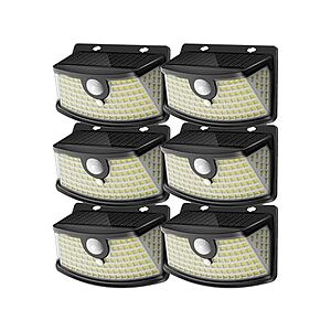 $19.99 | Prime Members: 6-Pk Aootek 120-LEDs Solar Motion Sensor IP65 Waterproof Lights at Woot!