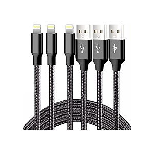 $9.99 | 3-Pack Digital Basics 10FT Lightning to USB-A Cable at Woot!
