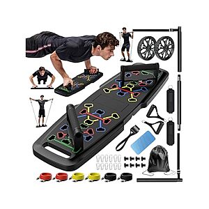 $24.99 | MQRW Push Up Board | 20 Accessories at Woot!