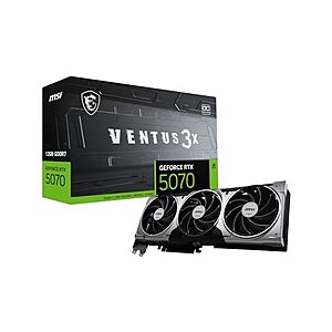 $549.99 | MSI GeForce RTX 5070 12G Ventus 3X OC NEW at Woot!