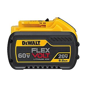 $127.99 | DEWALT DCB609 20V/60V MAX FLEXVOLT 9Ah Battery at Woot!