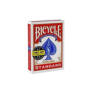 $1.99 | Bicycle Standard Playing Cards (Colors May Vary: Red, Blue or Black) at Woot!
