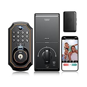 $39.99 | Smart Door Lock w/ Camera & Fingerprint at Woot!