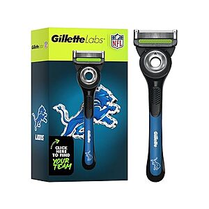 $6.99 | Gillette Labs Special NFL Lions Edition Shaving Razor for Men at Woot!