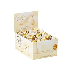 $13.59 | 60-Count Lindt Lindor White Chocolate Candy Truffles (25.4-Oz Total) at Woot!