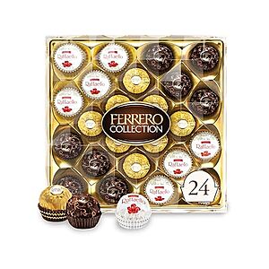$5.59 | 24-Ct 9.1oz. Ferrero Collection Gourmet Assorted Chocolate Gift Box (need to buy 3) & More at Woot!