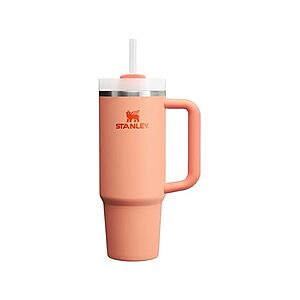 $14.99 | 30-Oz STANLEY Quencher H2.0 Tumbler with Handle & Straw (Nectarine) at Woot!