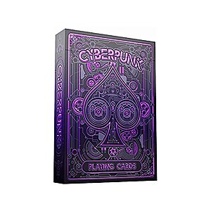 $6.98 | Cyberpunk Purple Playing Cards at Woot!