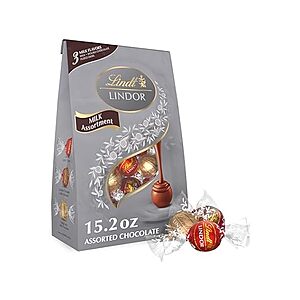 $4.79 | 15.2-Oz Lindt LINDOR Milk Assorted Chocolate Candy Truffles at Woot!