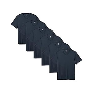 $9.99 | 6-Pack Amazon Essentials Mens Regular Fit Short Sleeve V Neck at Woot!