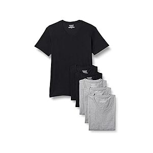 $9.99 | 6-Pack Amazon Essentials Mens V-Neck Undershirt Breathable Cotton at Woot!