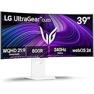$770.51 | 39" UltraGear 3440x1440 WQHD 240Hz OLED 0.03ms 800R Curved Monitor at Amazon