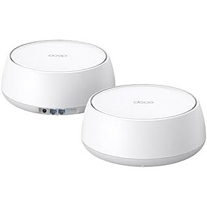 TP-Link Deco 7 BE25 Dual-Band BE5000 WiFi 7 Mesh Wi-Fi System | 4-Stream 5 Gbps, 240 Mhz Channels | Covers up to 4,600 Sq.Ft | 2X 2.5G Ports Wired Backhaul | VPN,MLO, AI-Roaming, HomeShield, 2-Pack