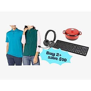 Extra $10 off on Amazon Basics & Essentials (Buy 2 or more) at Woot!