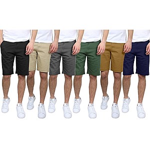 Woot! App: $17.99 | 3Pk Asst Mens Stretch Chino Shorts at Woot!