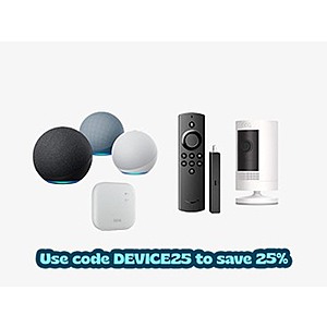 Extra 25% off on Amazon Devices Galore at Woot!
