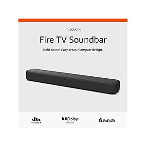 $37.46 | Open Box: Amazon Fire TV Soundbar 2.0 with DTS Virtual:X & Dolby Audio at Woot!