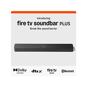 $86.24 | Amazon Fire TV Soundbar Plus (Newest Model) (Like-New, Open Box) at Woot!