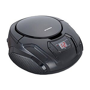 $10.99 | PROSCAN Portable CD Boombox AM/FM Black at Woot!