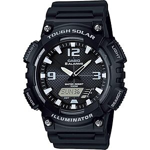 $38.97* | Men's Casio AQS800W Series 46mm Solar Powered Analog Watch (Black) at Amazon
