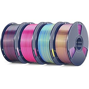 [Prime] $47.99* | 4-Pack Sunlu 1KG 1.75mm Quadruple Color Silk Filament at Amazon
