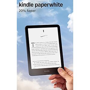 [Prime] $124.99* | 16GB Kindle Paperwhite 7" eReader (2024, Newest Model) + 10% Back w/ Prime Visa Card at Amazon