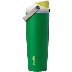 Owala FreeSip Sway Insulated Stainless Steel Water Bottle with Two-Way Spout, Built-In Straw and Bucket Handle, Made for Travel, School, and Sports, BPA Free, Leak Proof, 30 oz, Putting Green