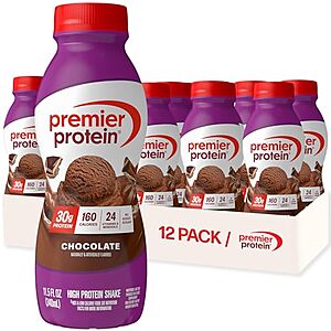 [Prime, SnS] $19.75 | 12-Pack 11oz Premier Protein 30g Protein Shake (Chocolate) at Amazon