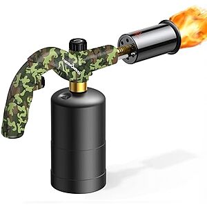 ThermoMaven Propane Torch Lighter, Cooking Torch Gun, Charcoal Lighter, Flame Thrower Adjustable Kitchen Food Torch Head, Blow Torch for Grill, Sous Vide, BBQ, Gas Welding Kit (Gas Tank Not Included)