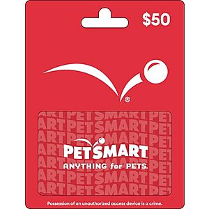[Prime] $42.50 | $50 PetSmart Physical Gift Card at Amazon