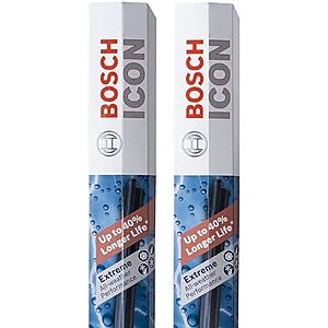 [Prime, SnS] $36.99* | 2-Pk BOSCH 26A18A ICON Beam Wiper Blades (26A & 18A) at Amazon