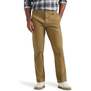 [Prime] $14.83* | Lee Men's Extreme Motion Flat Front Regular Straight Pants (Bronze) at Amazon