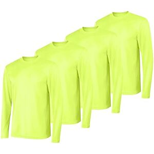 [Prime] $11.82 | 4-Pack Hanes Sport Men's Long-Sleeve T-Shirt (Safety Green, Medium) at Amazon