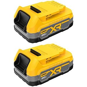 $79 | 2-Pack DEWALT 20V POWERSTACK 1.7Ah Compact Battery + 10% Back w/ Prime Visa Card at Amazon