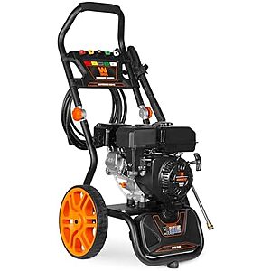 WEN 3400 PSI Gas Pressure Washer with 223cc Engine, 2.7 GPM Flow Rate and Onboard Soap Tank (PW224G)