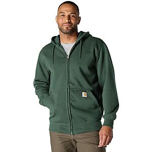 Carhartt Men's Paxton Full-Zip Sweatshirt, Forestry Green, Large