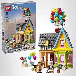LEGO Disney and Pixar ‘Up’ House, Classic Disney Celebration Building Toy Set for Kids and Movie Fans Ages 9 and Up, A Fun Gift for Fans and Anyone Who Loves Creative Play, 43217