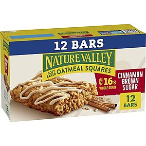 [SnS, AC] $27.92 | 8 &times; 12-Count Nature Valley Soft-Baked Oatmeal Squares (Cinnamon Brown Sugar) ($3.49 each) at Amazon