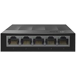 TP-Link Litewave 5 Port Gigabit Ethernet Switch | Desktop Ethernet Splitter | Unshielded Network Switch | Plug & Play | Fanless Quiet | Unmanaged (LS1005G)