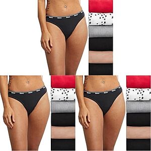 $16.99 | 18-Pack Hanes Women's Originals Thong Panties at Amazon