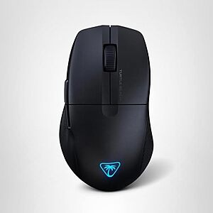 Turtle Beach Pure Air Wireless RGB Gaming Mouse, Ultra-Light 54g Ergonomic Design, 26000 DPI Optical Sensor, 125-Hour Rechargeable Battery, Dual Wireless + Bluetooth, Titan Optical Switches – Black