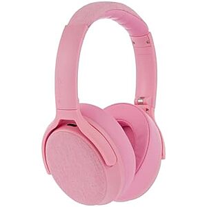 Made for Amazon, Active Noise Cancelling Bluetooth Headphones with Built-in Microphone | Pink