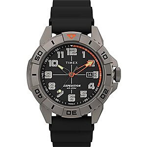 Timex Men's Expedition North Ridge 41mm Watch - Black Strap Titanium Case Black Strap