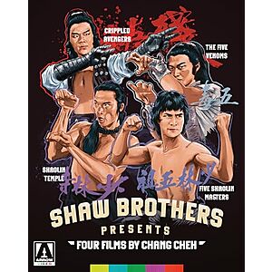 $25* | Shaw Brothers Presents: Four Films by Chang Cheh (Blu-Ray) at Amazon