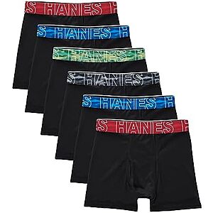 [AC] $16.80 | 2 &times; 6-Pack Hanes Boys' Big Performance Tween Boxer Briefs Underwear ($8.40 each) at Amazon