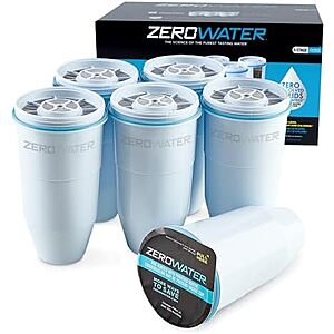 [SnS, AC] $55.33* | 6-Pack ZeroWater Official 5-Stage Replacement Filter at Amazon